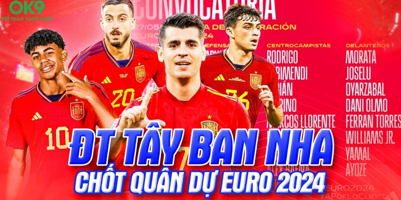 Tây Ban Nha Euro 2024 chốt quân tham dự