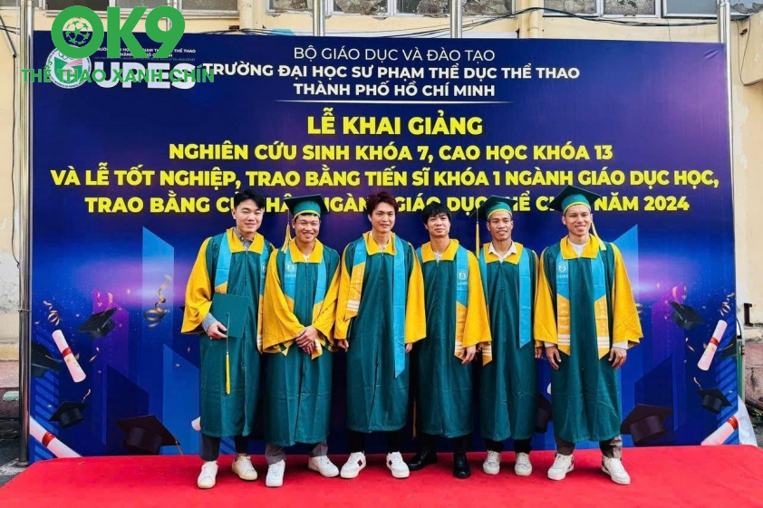 Công Phượng, Xuân Trường, Tuấn Anh tốt nghiệp đại học (Ảnh: CLB HAGL) Công Phượng, Xuân Trường, Tuấn Anh tốt nghiệp đại học (Ảnh: CLB HAGL)